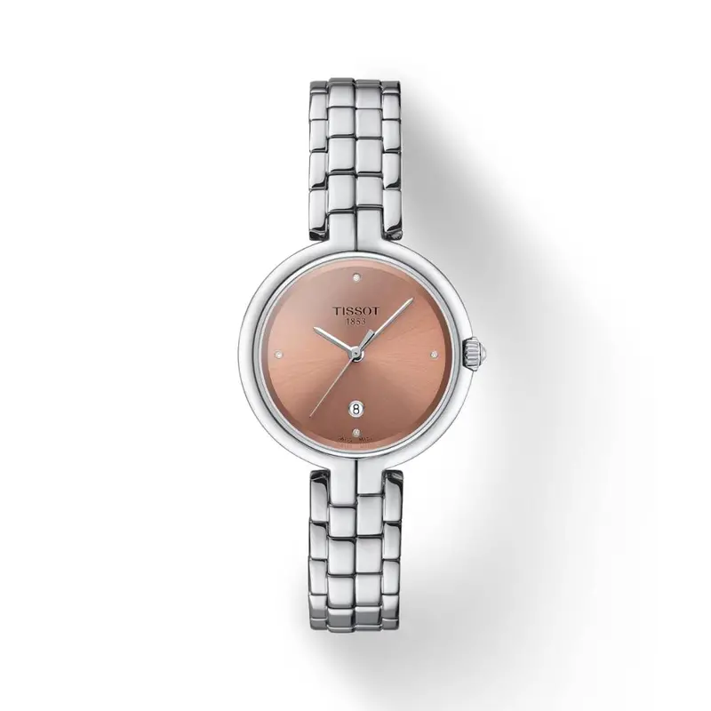 Tissot Flamingo Pink Dial Stainless Steel Women's Watch T0942101133600 1