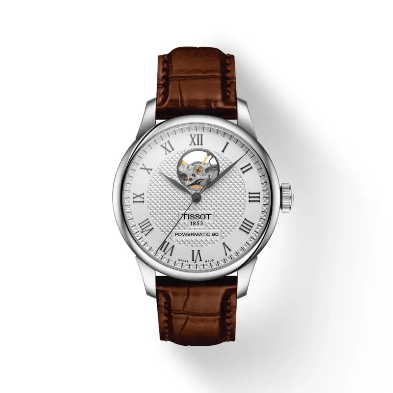 Tissot Le Locle Powermatic 80 Brown Leather Men Watch T0064071603301 1