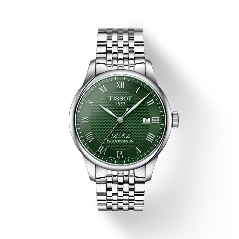 Tissot Le Locle Powermatic T0064071109300 39Mm Green Dial Automatic Watch 1