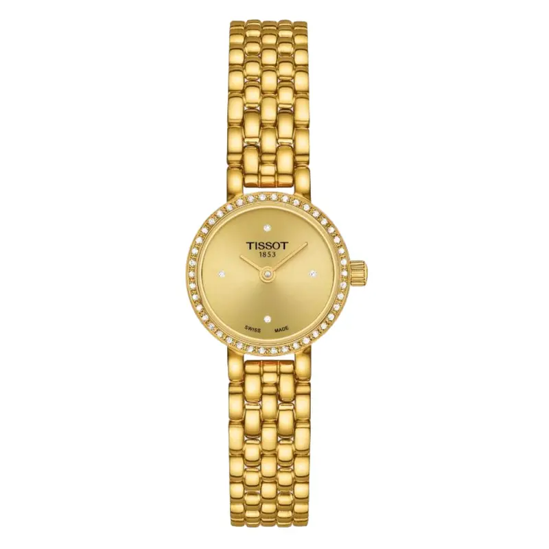 Tissot Lovely Gold Stainless Steel Strap Women Watch T1400096302600 1