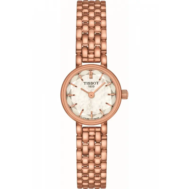 Tissot Lovely Silver Dial Rose Gold Stainless Steel Women Watch T1400093311100 1