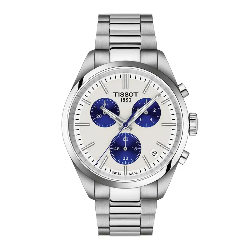 Tissot Pr 100 Silver Stainless Steel Strap Men Watch T1504171101100 1