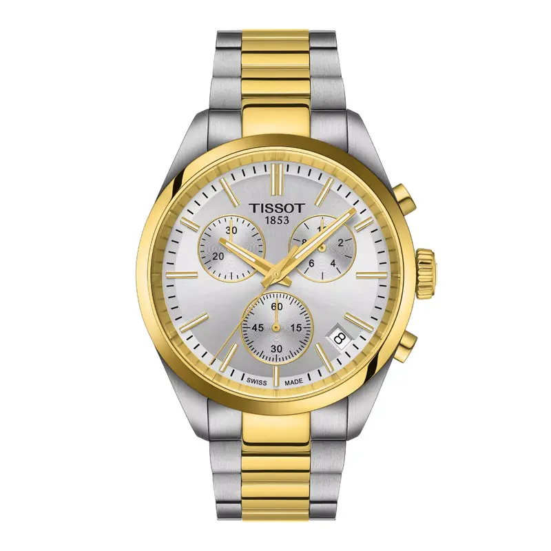 Tissot Pr 100 Two-Tone Stainless Steel Strap Men Watch T1504172203100 1