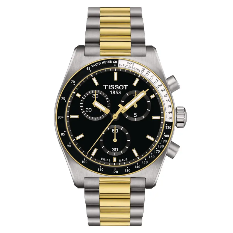 Tissot Pr516 Chronograph Stainless Steel Strap Men Watch T1494172205100 1