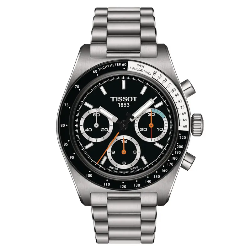 Tissot Pr516 Mechanical Chronograph Stainless Steel Strap Men Watch T1494592105100 1