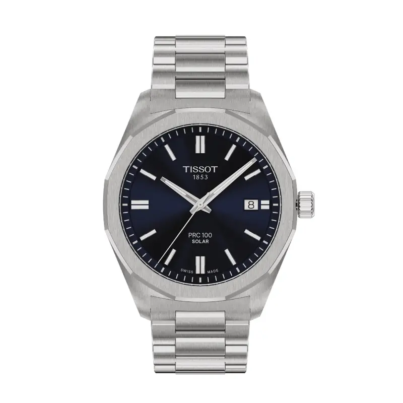 Tissot Prc 100 Silver Stainless Steel Strap Men Watch T1514221104100 1
