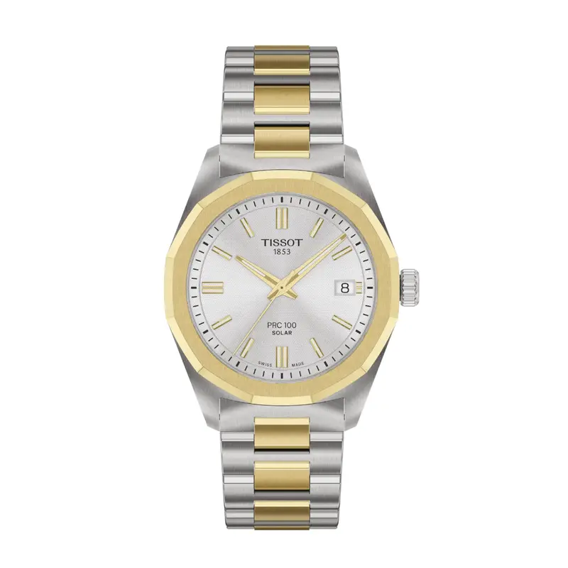 Tissot Prc 100 Two-Tone Stainless Steel Strap Men's Watch T1518222203100 1