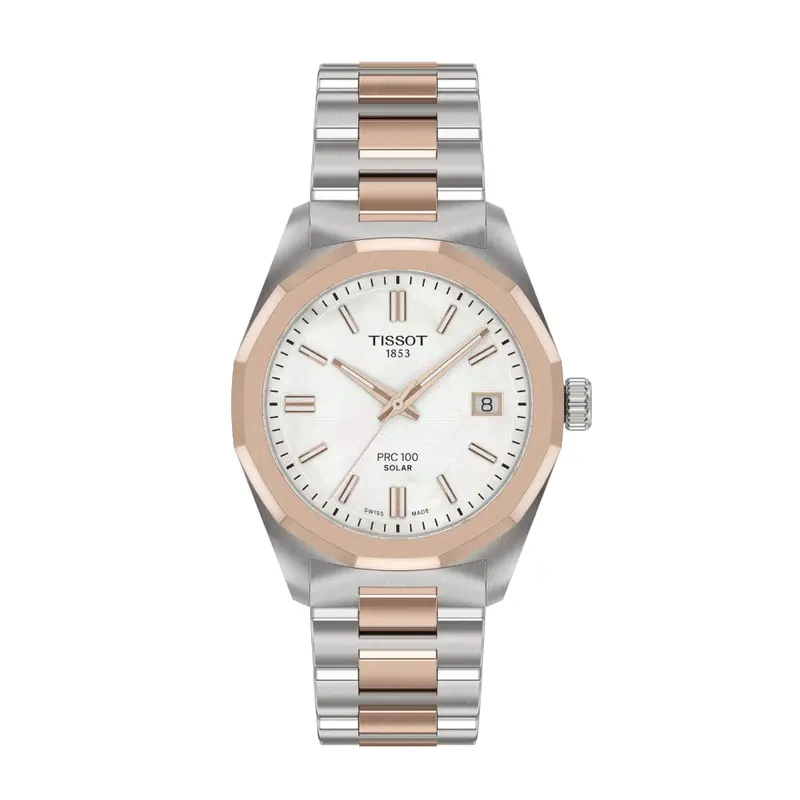 Tissot Prc 100 Two-Tone Stainless Steel Strap Men's Watch T1518222211100 1
