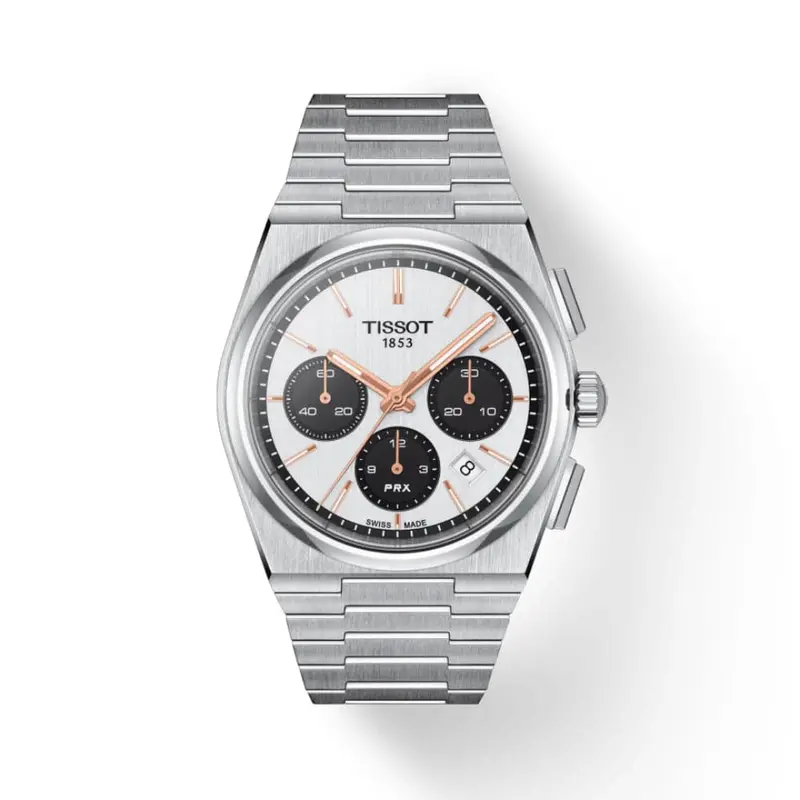 Tissot Prx Automatic White Dial Silver Stainless Steel Men Watch T1374271101100 1