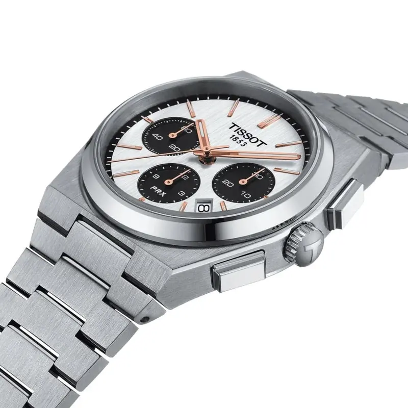 Tissot Prx Automatic White Dial Silver Stainless Steel Men Watch T1374271101100 2