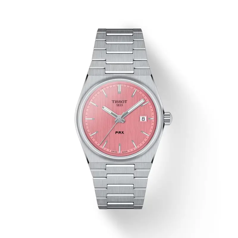 Tissot Prx Pink Dial Stainless Steel Women's Watch T1372101133100 1