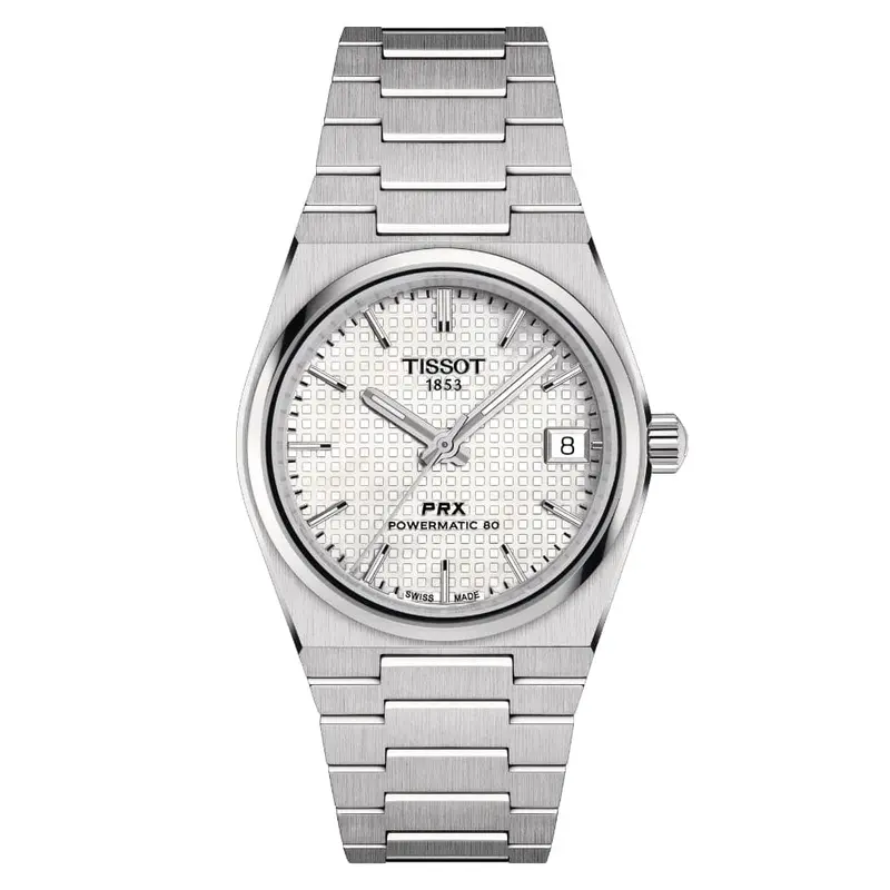 Tissot Prx Powermatic 80 Silver Stainless Steel Strap Men Watch T1372071111100 1