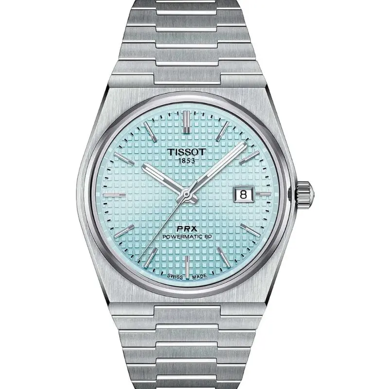 Tissot Prx Powermatic Silver Stainless Steel Men Watch T1374071135100 1