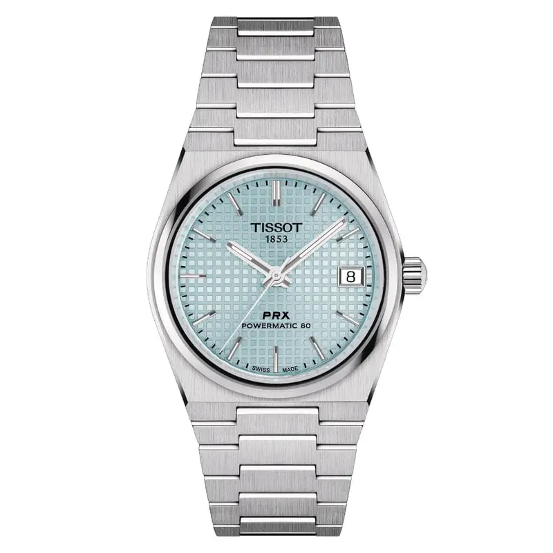 Tissot Prx Powermatic Silver Stainless Steel Strap Women Watch T1372071135100 1