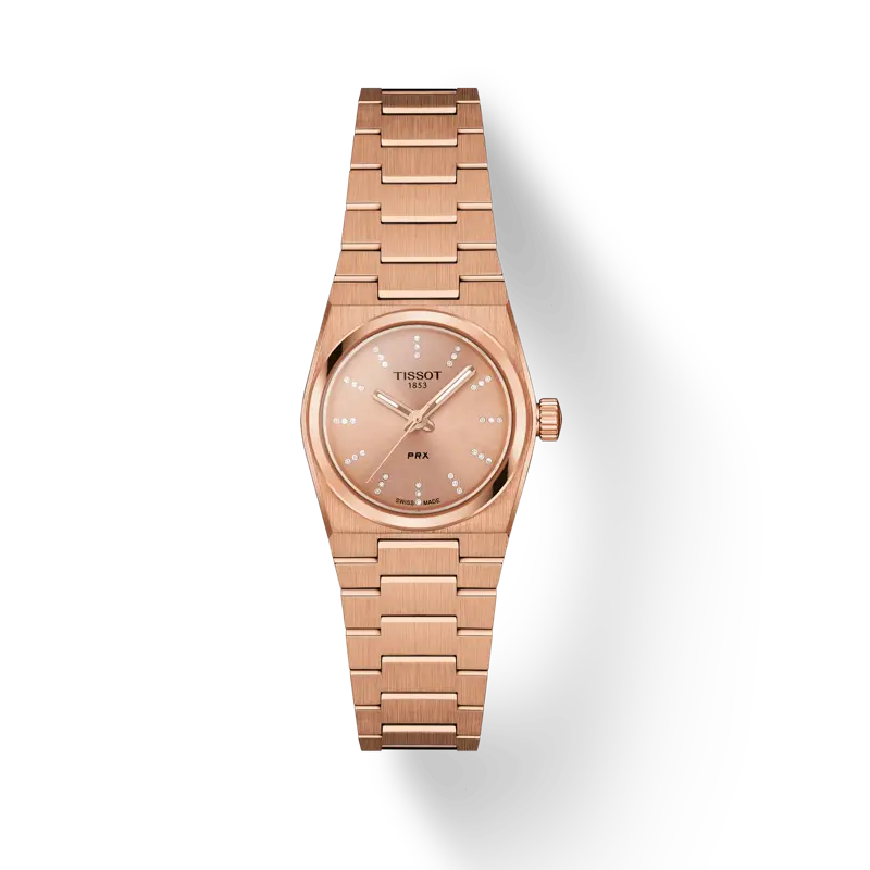 Tissot Prx T1370103350600 25Mm Carnation Gold Steel Watch 1