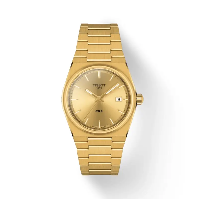 Tissot Prx T1372103302100 Gold Stainless Steel Unisex Watch 1
