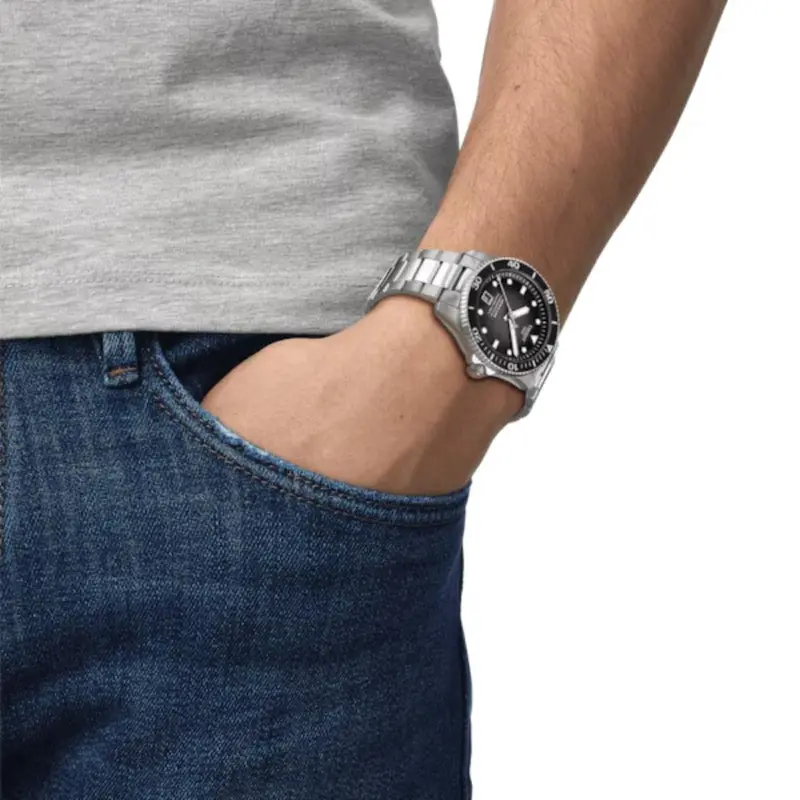 Tissot Seastar 1000 Powermatic 80 Stainless Steel Men's Watch T1208071105100 2