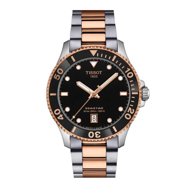 Tissot Seastar Two-Tone Stainless Steel Strap Men Watch T1204102205101 1