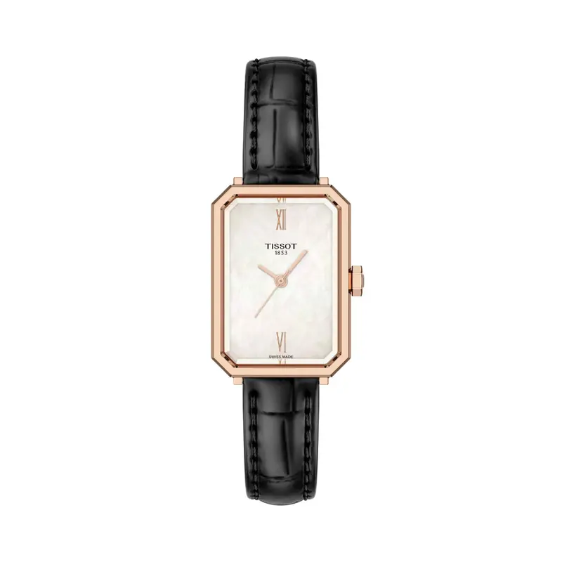 Tissot Srv Black Leather Strap Women's Watch - Swiss Quartz |  T1601103611300 1