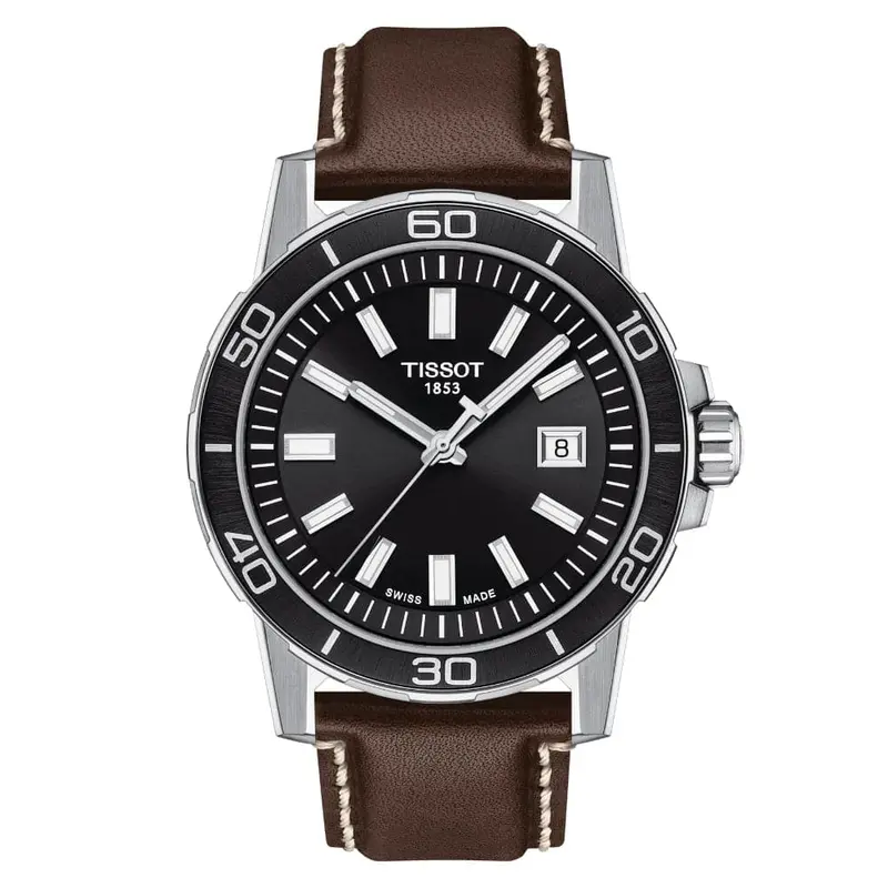 Tissot Supersport T1256101605100 Brown Leather Men Watch 1