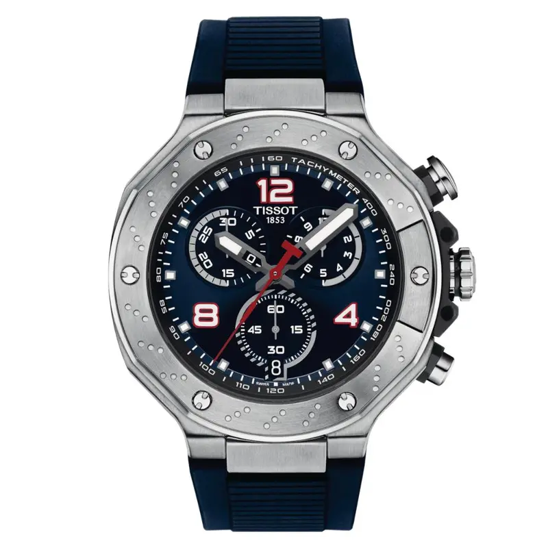 Tissot T-Race Motogp Chronograph 2024 Limited Edition Blue Silicone Strap Men's Watch T1414171704700 1