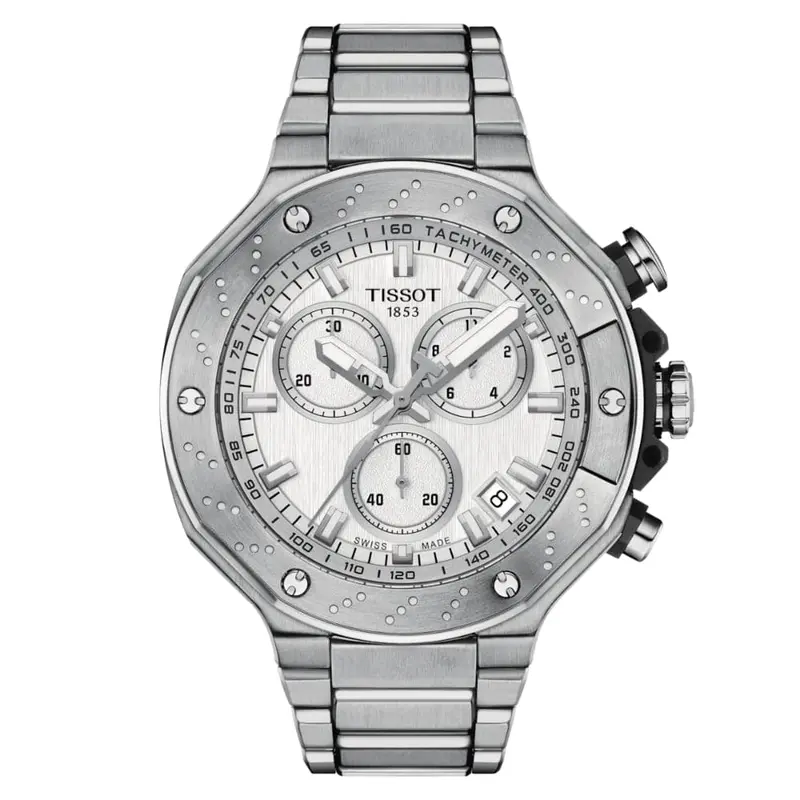 Tissot T-Race Silver Stainless Steel Strap Men Watch T1414171103100 1