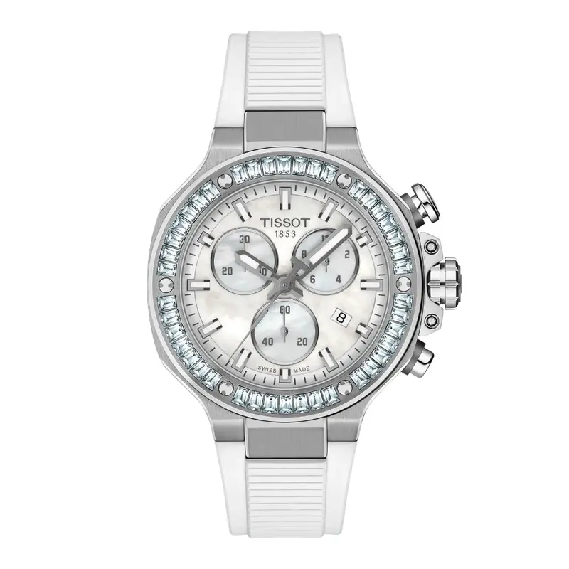 Tissot T-Race White Synthetic Strap Women Watch T1418179711100 1