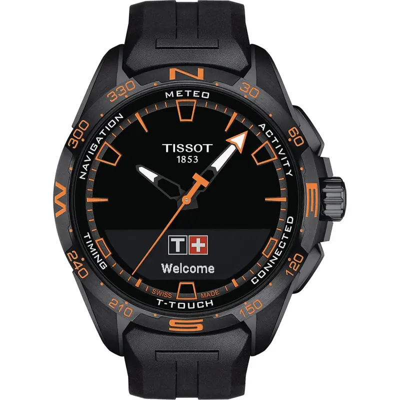 Tissot T-Touch Connect T1214204705104 Black Silicone Men Watch 1
