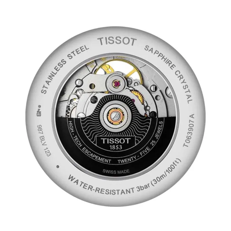 Tissot T0639071605800 Tradition Powermatic 80 Open Heart Men's Watch 2