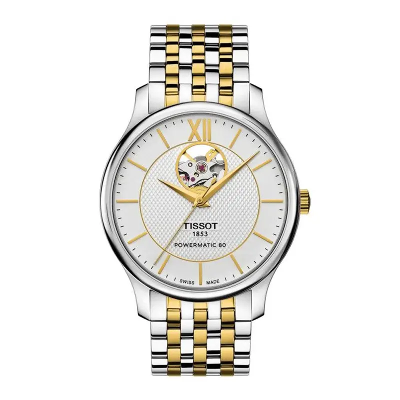 Tissot T0639072203800 Tradition Powermatic 80 Open Heart Men's Watch 1