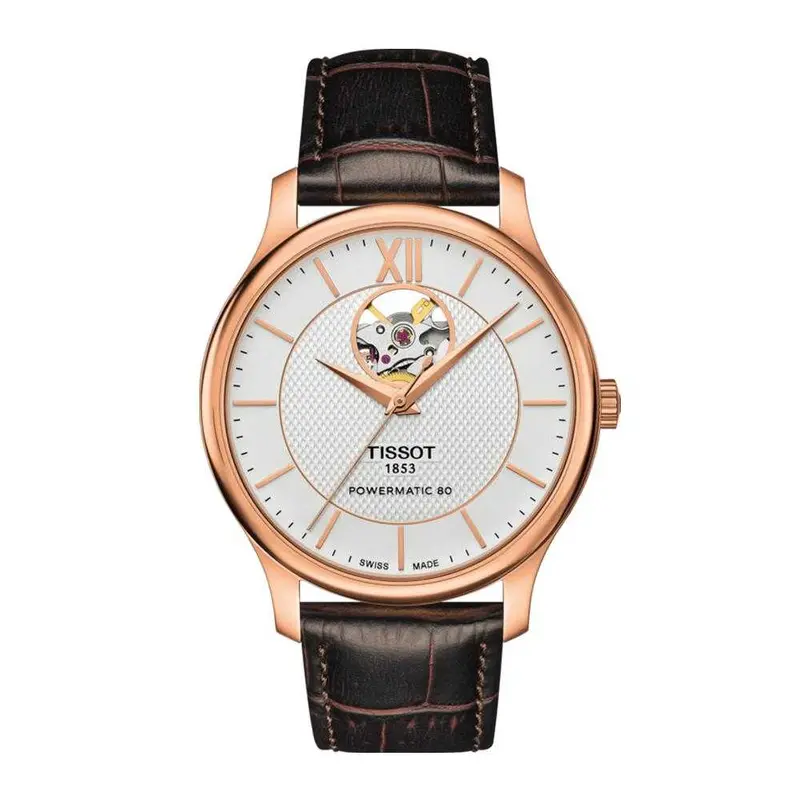 Tissot T0639073603800 Tradition Powermatic 80 Open Heart Men's Watch 1