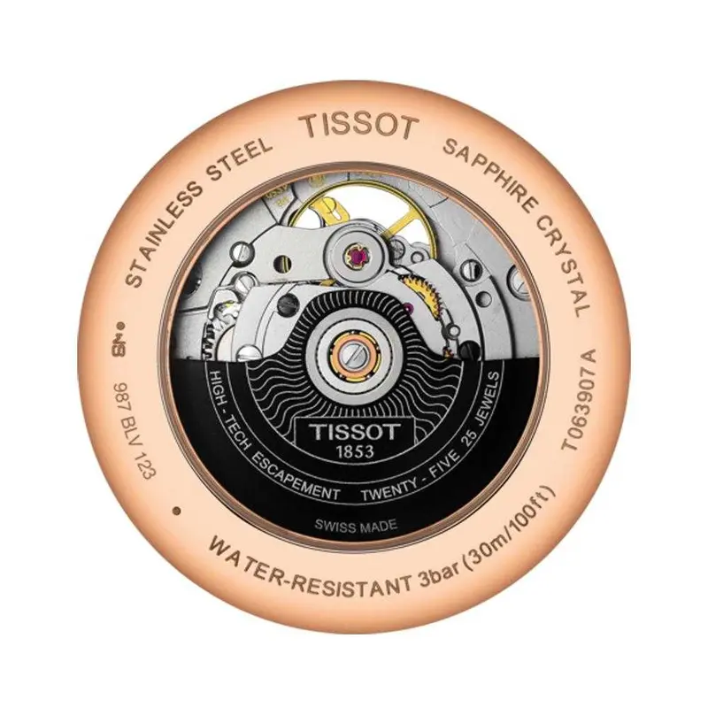 Tissot T0639073603800 Tradition Powermatic 80 Open Heart Men's Watch 2