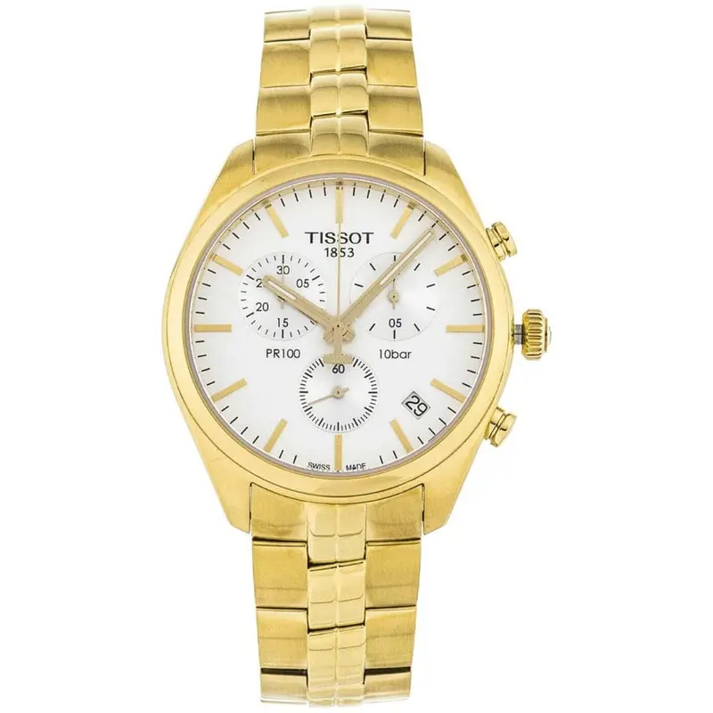 Tissot T1014173303100 Pr 100 Chronograph Steel Case Men's Watch 1