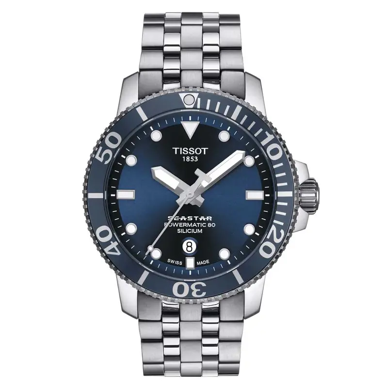 Tissot T1204071104101 Seastar 1000 Powermatic 80 Silicium Men's Watch 1