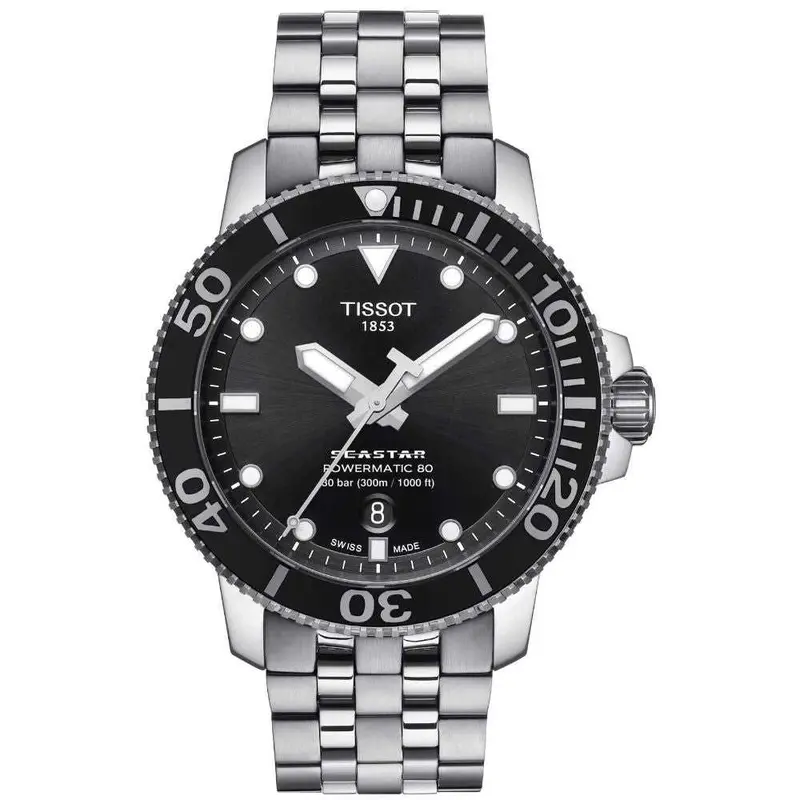 Tissot T1204071105100 Seastar 1000 Powermatic 80 Men's Watch 1