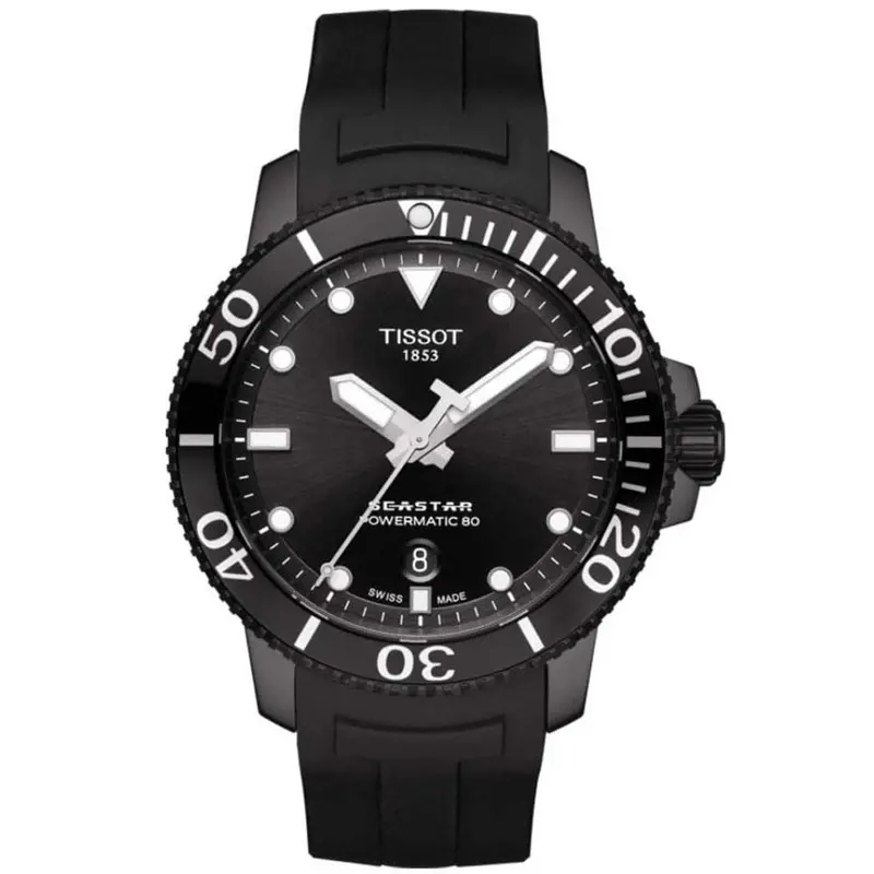 Tissot T1204073705100 Seastar 1000 Powermatic 80 Men's Watch 1