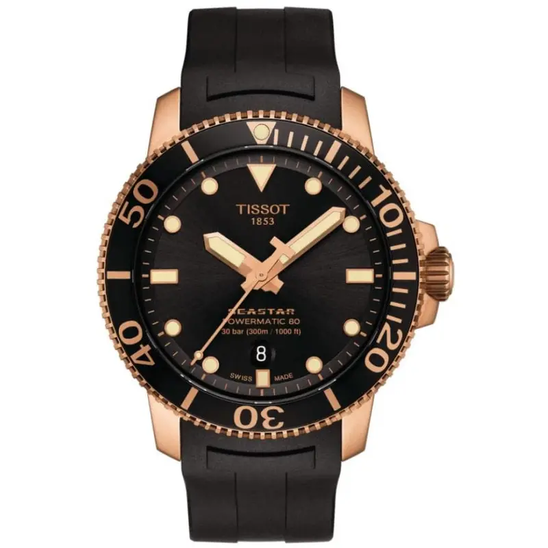 Tissot T1204073705101 Seastar 1000 Powermatic 80 Men's Watch 1