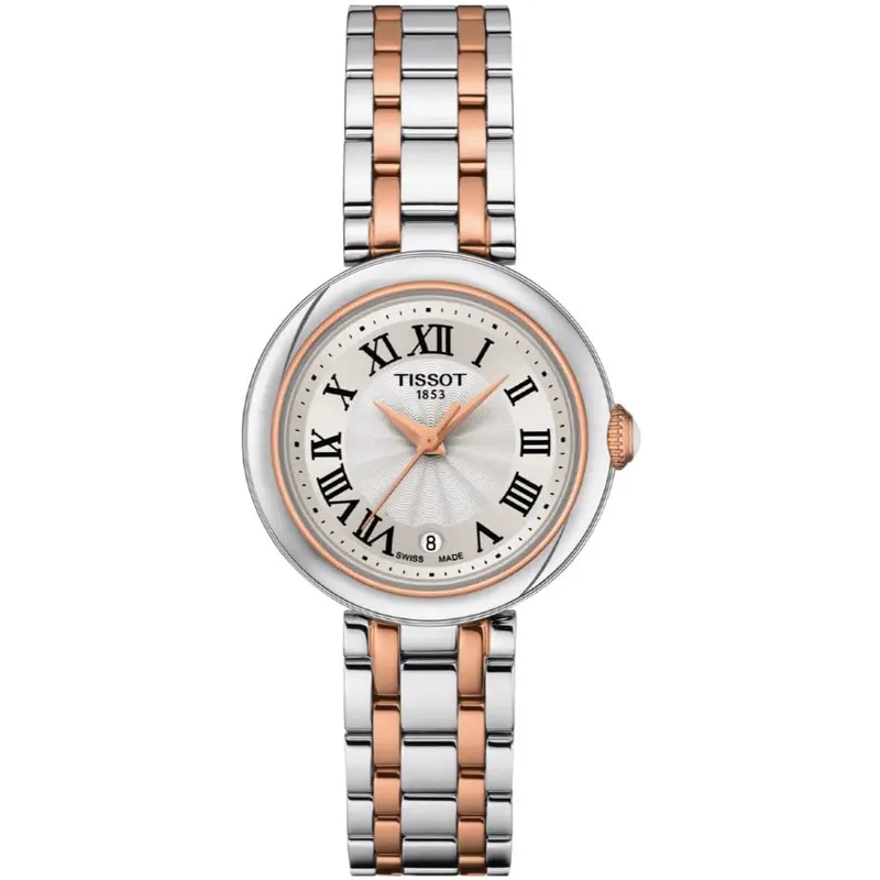 Tissot T1260102201301 Bellisima Small Silver And Rose Gold Stainless Steel Women's Watch 1