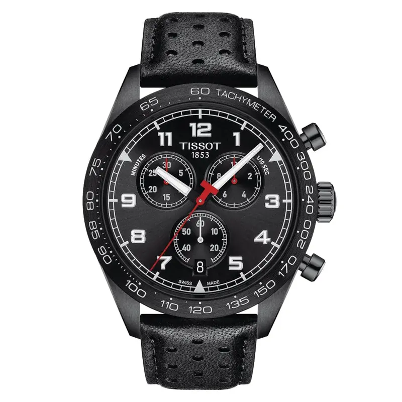 Tissot T1316173605200 Prs 516 T-Sport Black Leather Men's Watch 1