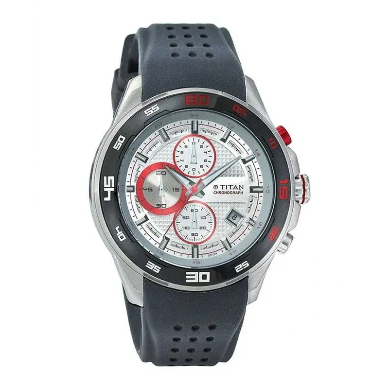 Titan Octane Analog White Dial 90008Kp01 Men's Watch 1