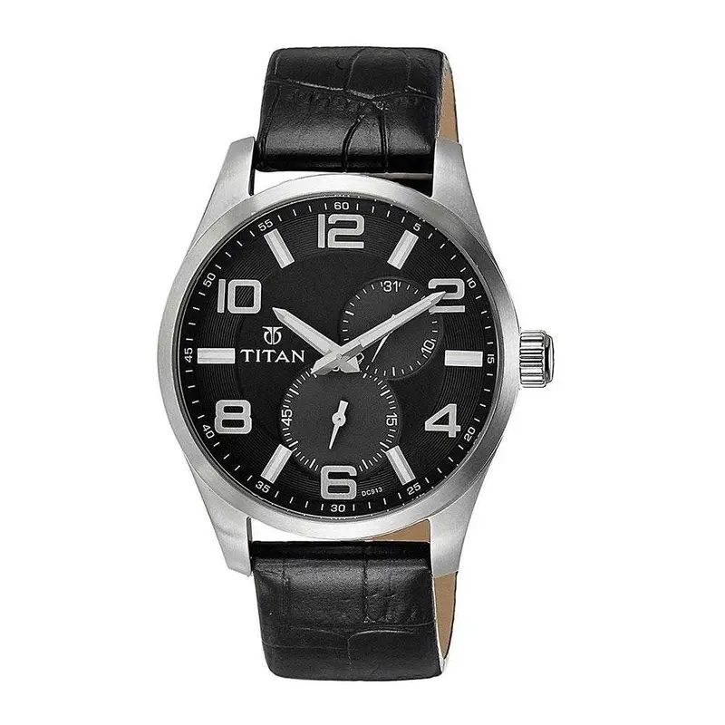 Titan Orion Analog Black Dial 90010Sl01 Men's Watch 1
