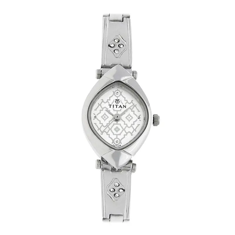 Titan Silver Dial Stainless Steel 2417Sm01 Women's Watch 1