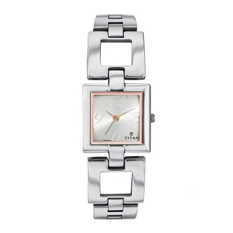 Titan Tagged Silver Dial 2484Sm01 Women's Watch 1