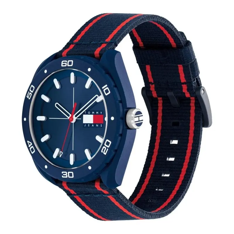 Tommy Hilfiger Blue Dial & Fabric Strap Men Watch 1792069 2
