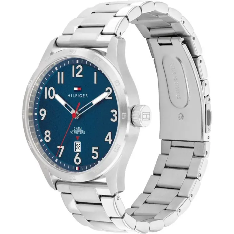 Tommy Hilfiger Blue Dial Silver Stainless Steel Strap Men Watch 1710563 2