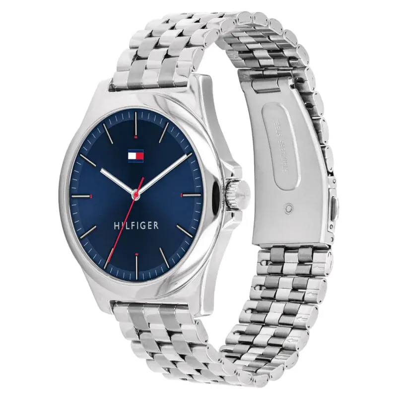 Tommy Hilfiger Blue Dial Silver Stainless Steel Strap Men Watch 1791713 2