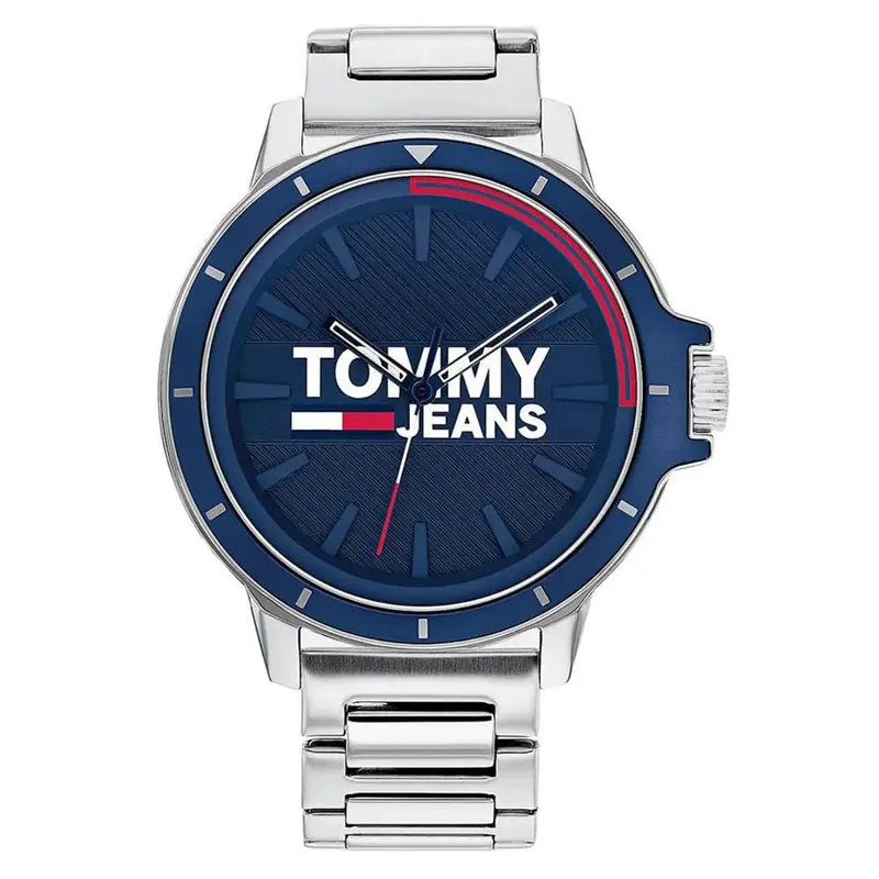 Tommy Hilfiger Blue Dial Silver Stainless Steel Strap Men Watch 1791823 1