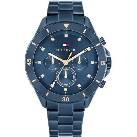 Tommy Hilfiger Blue Silver Steel Watch 1782743 1