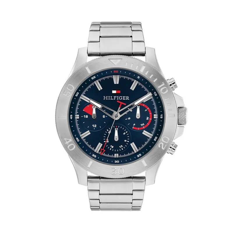Tommy Hilfiger Bryan Navy Dial Steel Watch 1792113 1