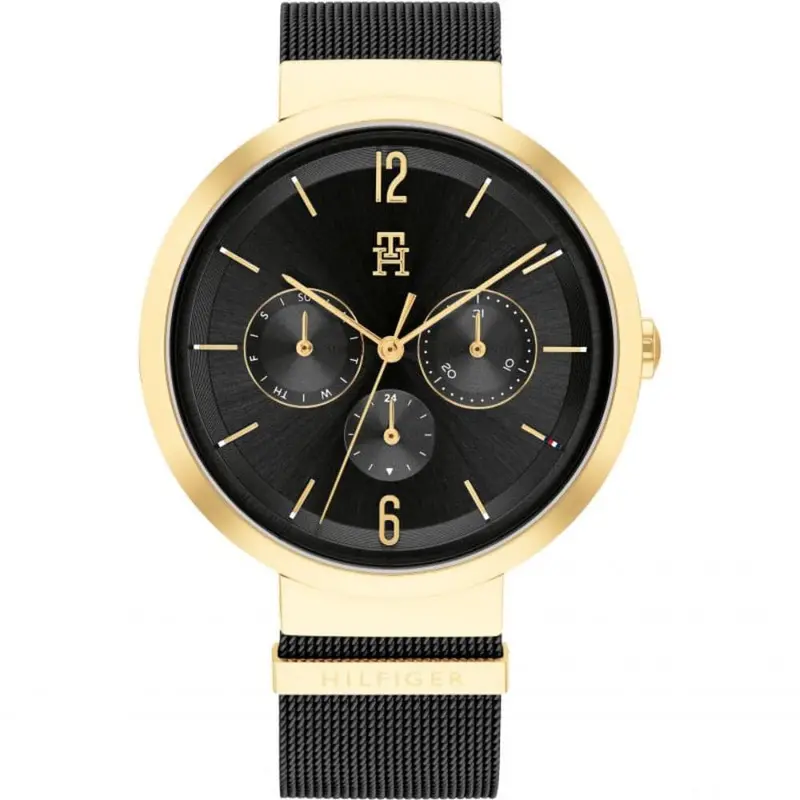 Tommy Hilfiger Chronograph Black Milanese Strap Women Watch 1782540 1